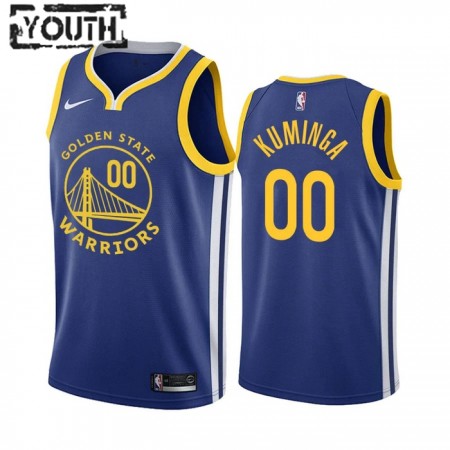 NBA Børn Trøje Golden State Warriors Jonathan Kuminga 00 2022-23 Nike Icon Edition Royal Swingman